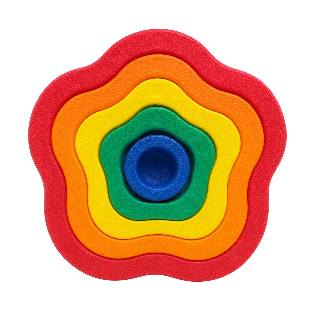 Stepping Stone - Rainbow Flowers