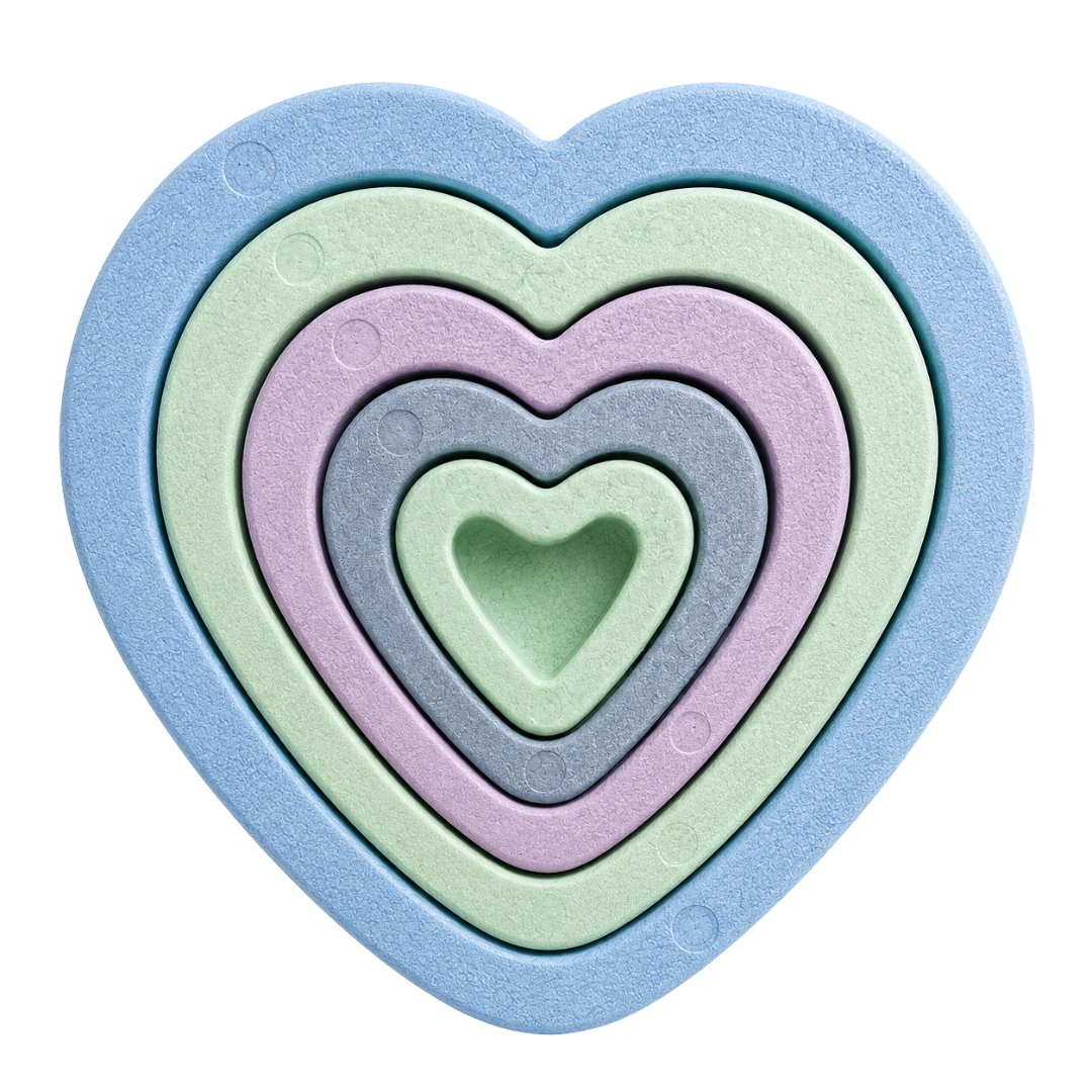 Stepping Stone - Blue Fizz Hearts