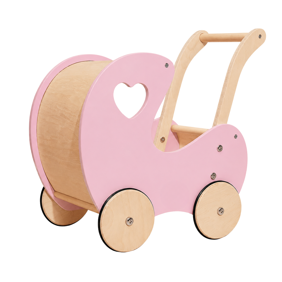 Sweet Doll Pram - Rose Pink & Varnished *Pre order September 2026