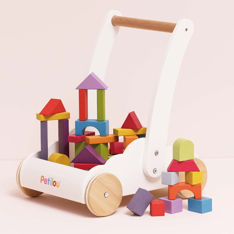 Rainbow Baby Walker & Puzzle - 45 Blocks