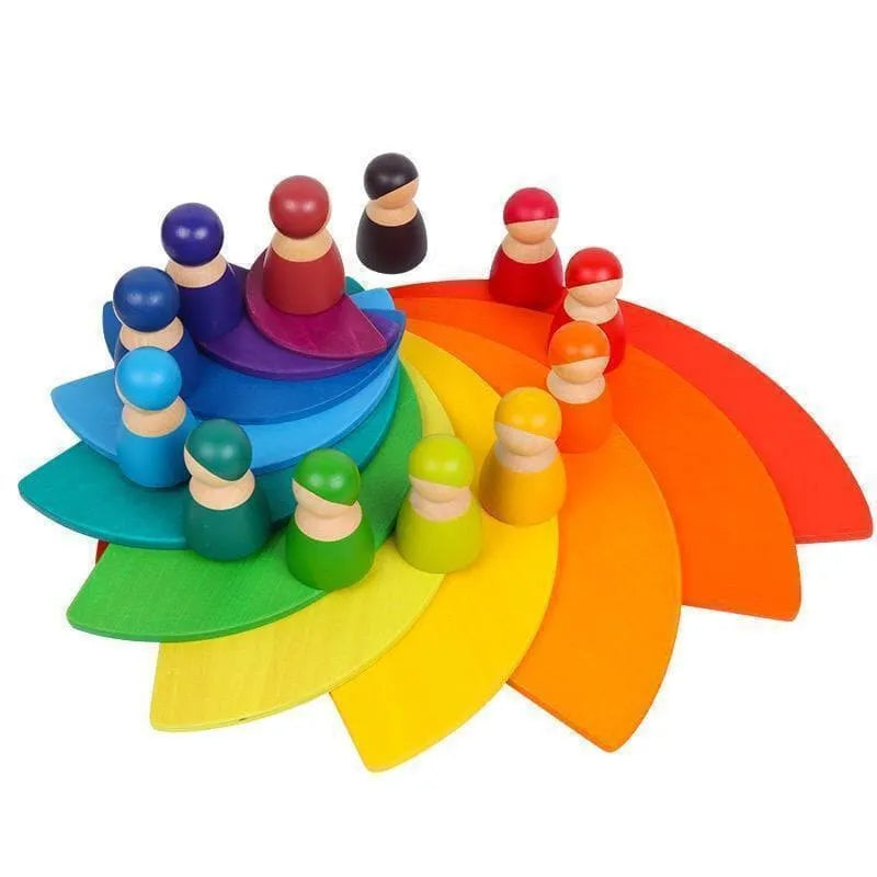 Rainbow Peg Dolls