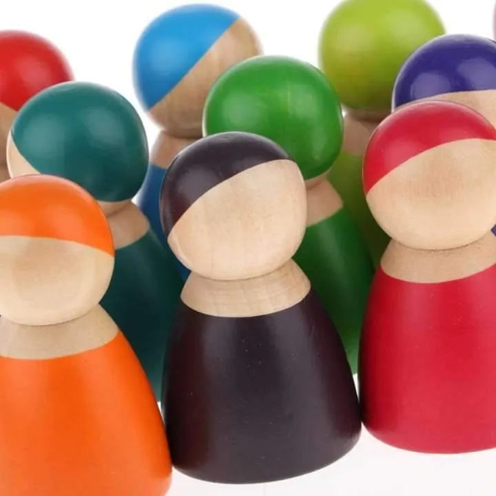 Rainbow Peg Dolls