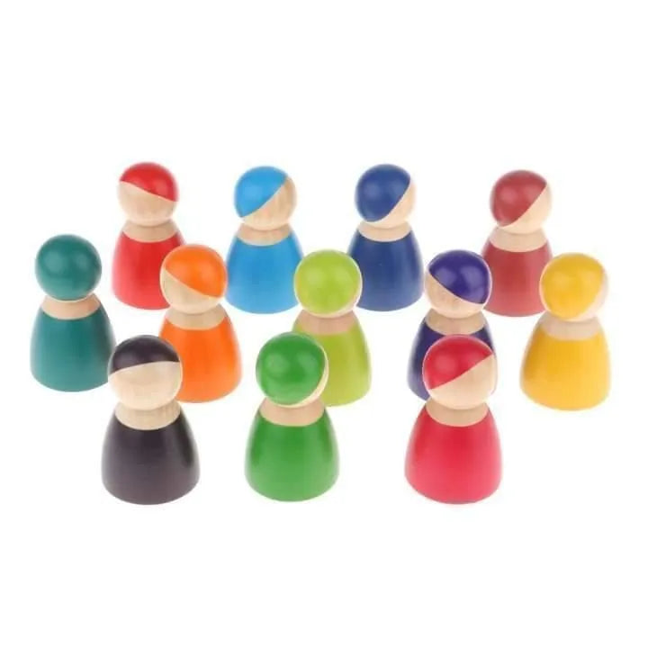 Rainbow Peg Dolls