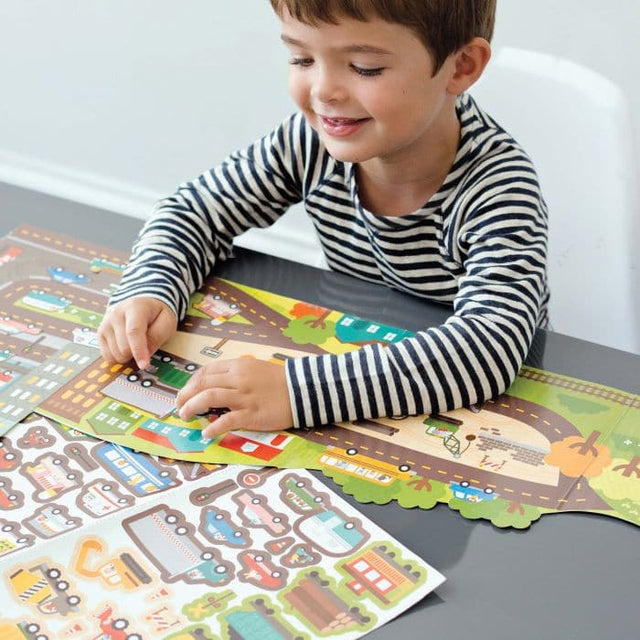 Road & rails sticker activity set