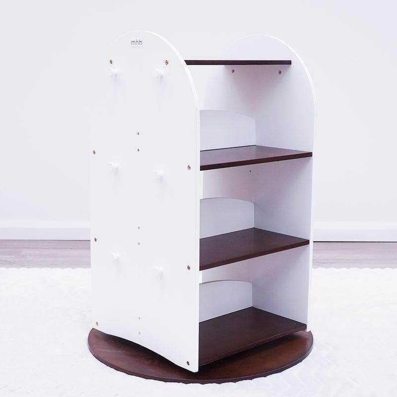 SCRATCH AND DENT Rotating Bookshelf
