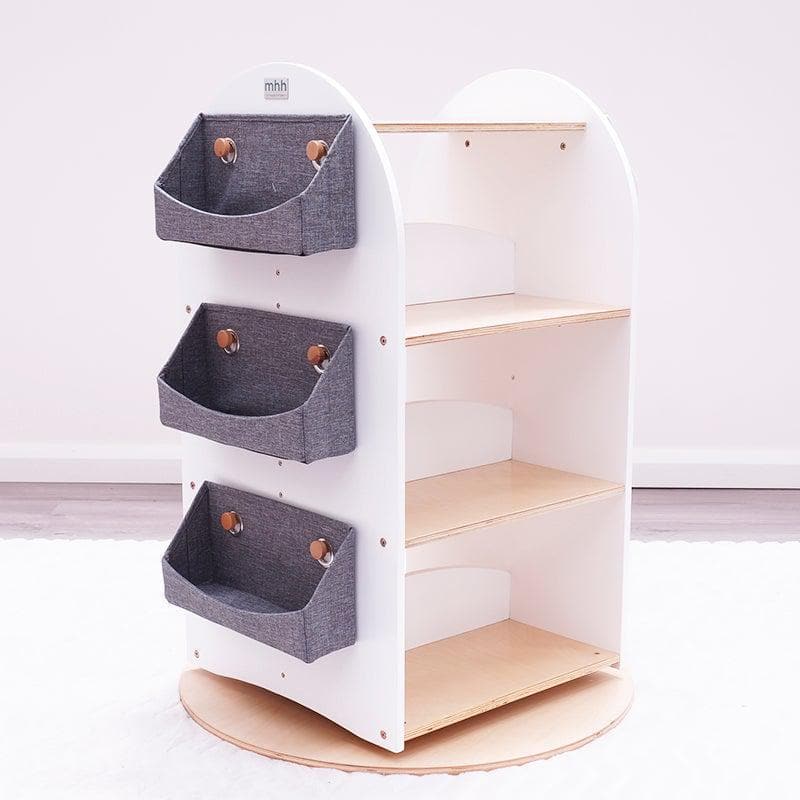 SCRATCH AND DENT Rotating Bookshelf