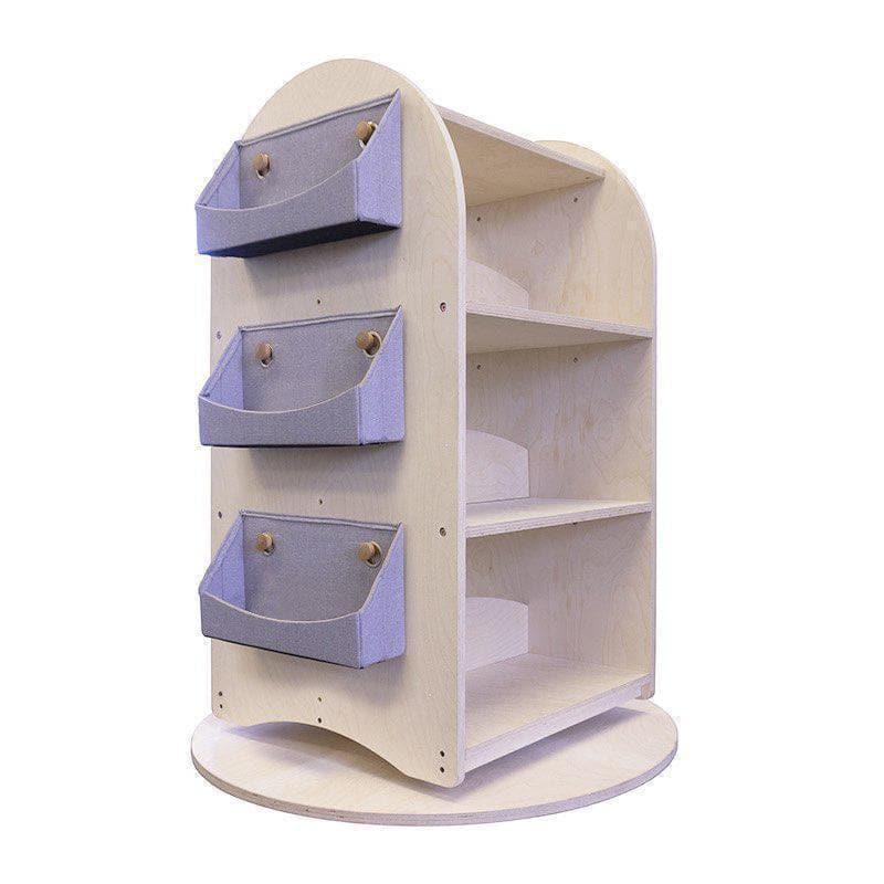 SCRATCH AND DENT Rotating Bookshelf