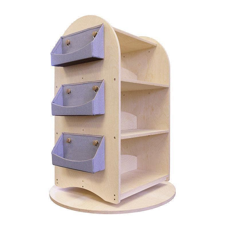 SCRATCH AND DENT Rotating Bookshelf