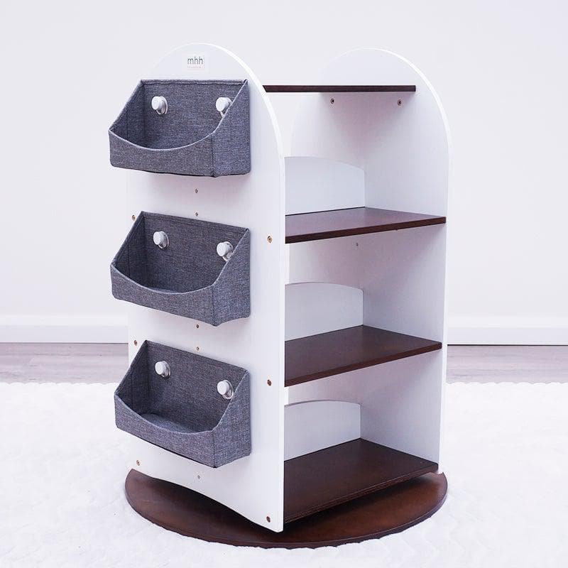 SCRATCH AND DENT Rotating Bookshelf