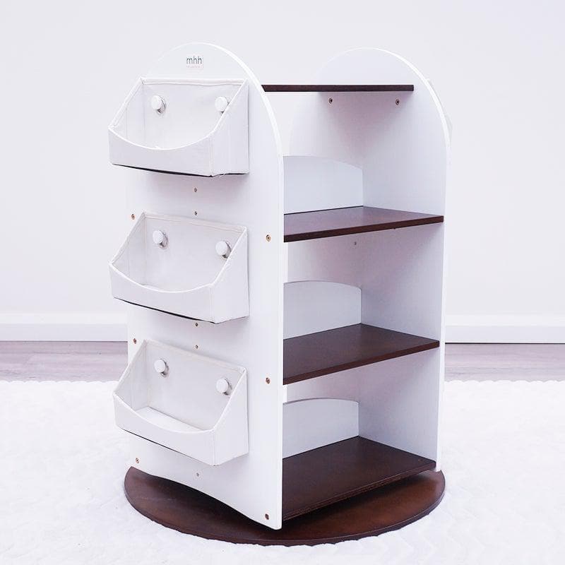 SCRATCH AND DENT Rotating Bookshelf