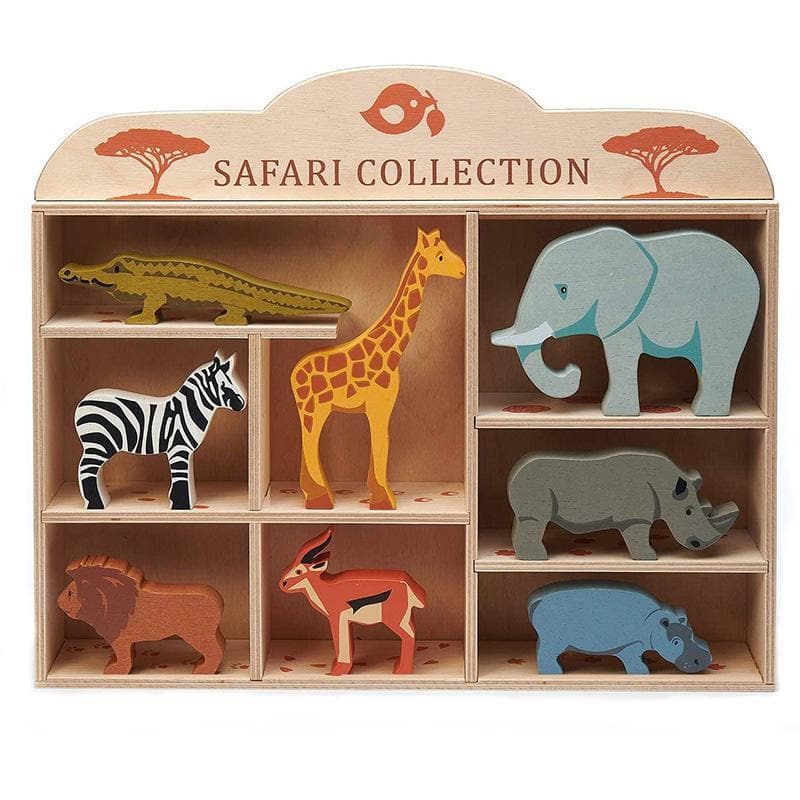 Safari Animal Display Shelf Set