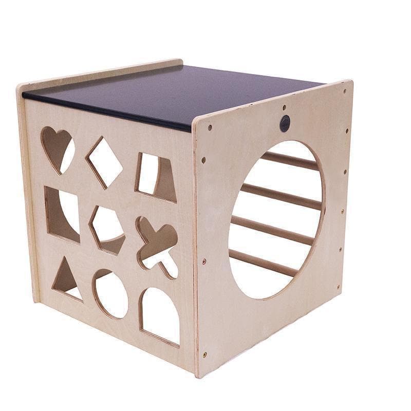 Shape Sorter Black Board Cube