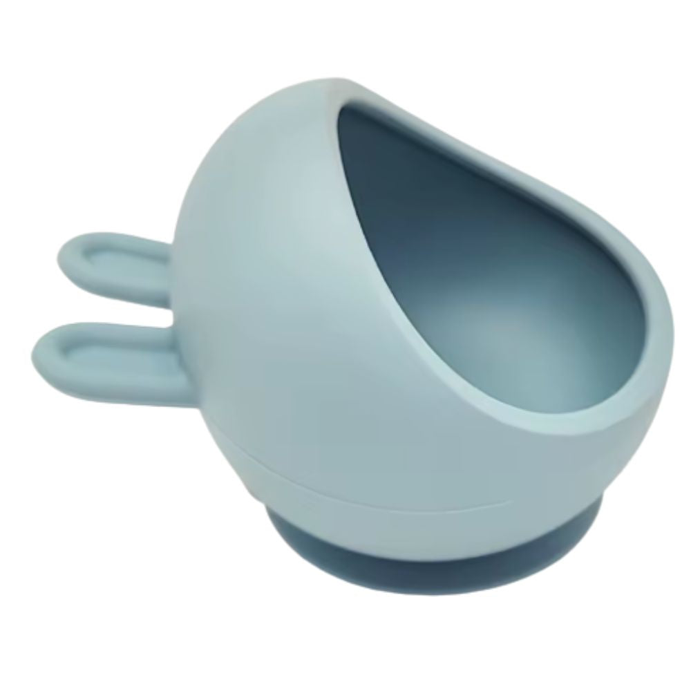 Silicone Non Slip Suction Bowl - Blue