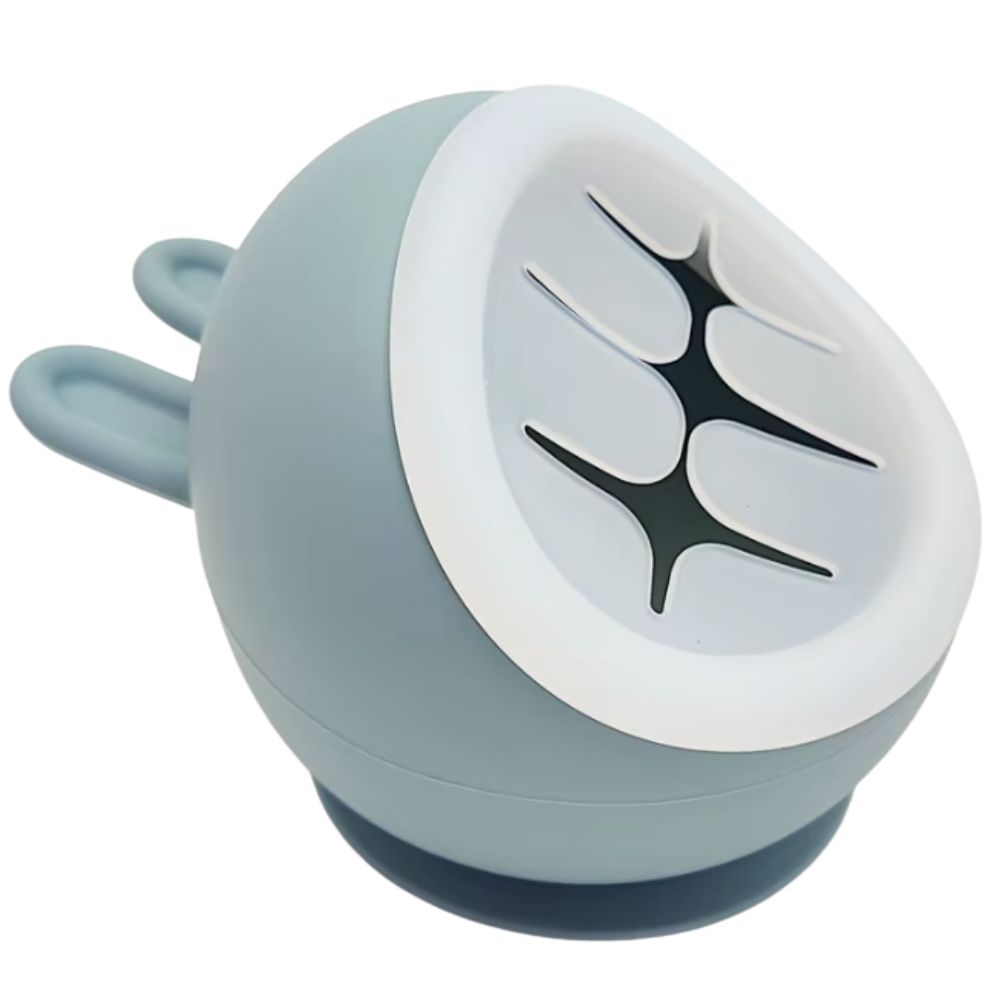 Silicone Non Slip Suction Bowl - Blue