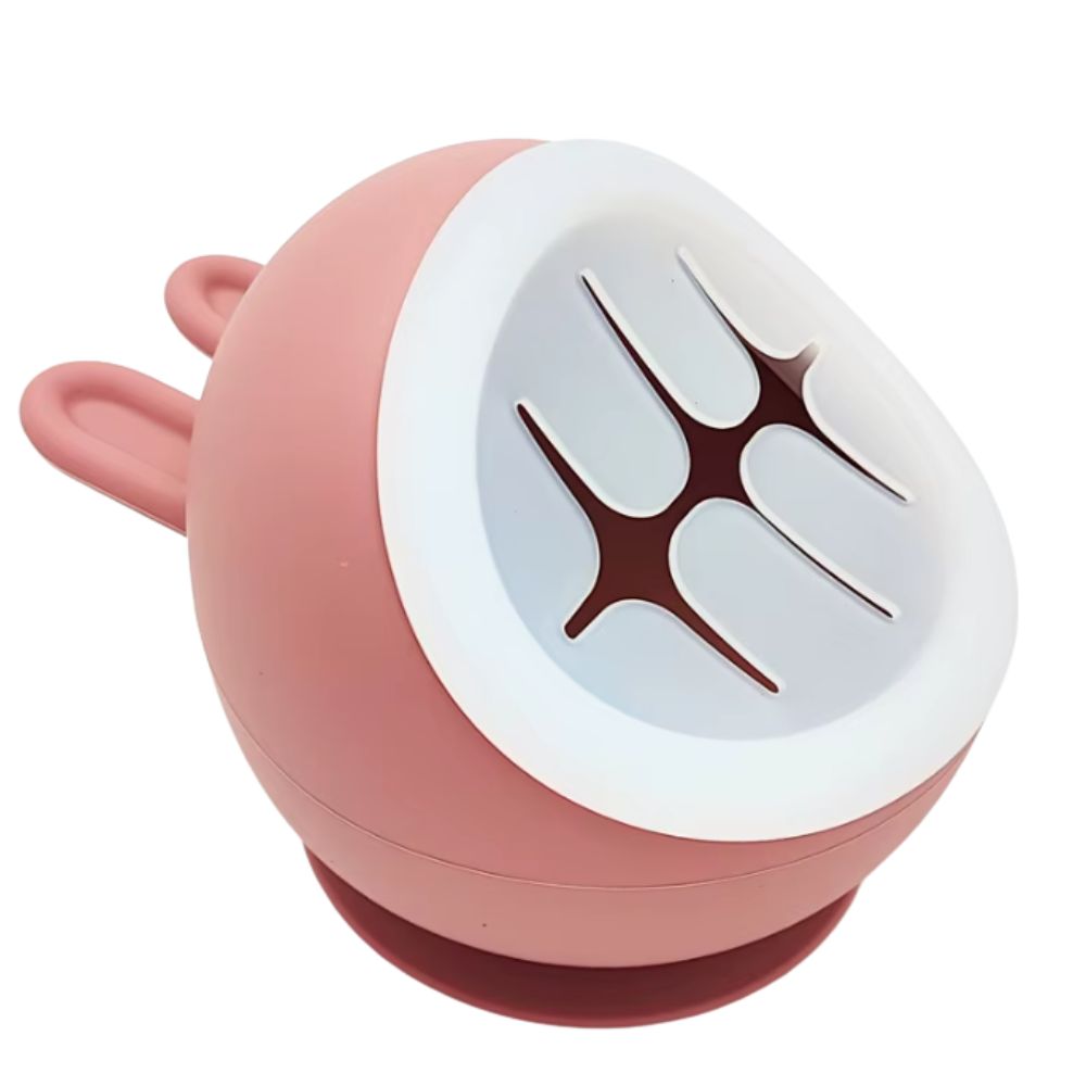 Silicone Non Slip Suction Bowl - Plum