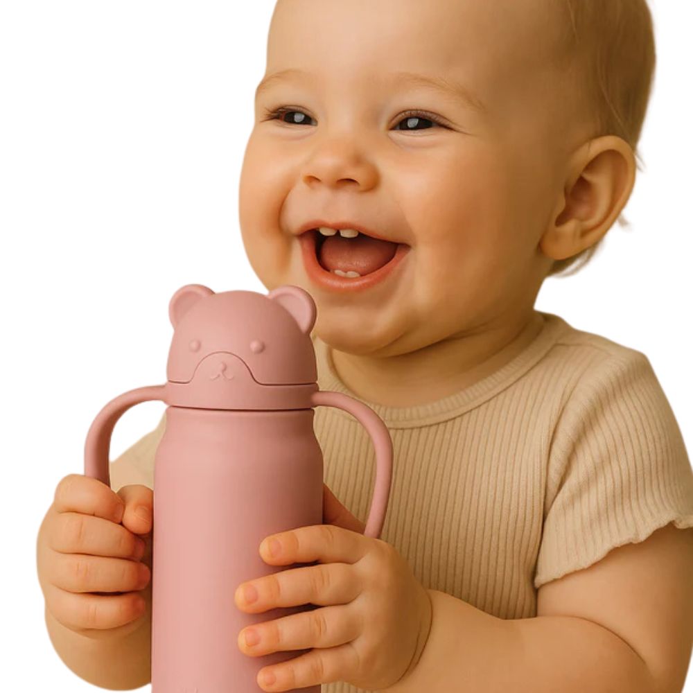 Silicone Water Bottle Mauve