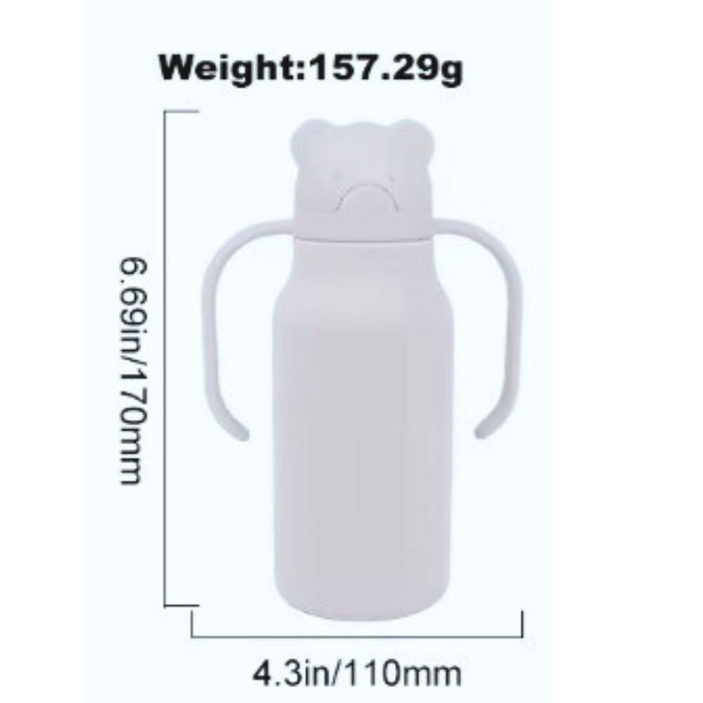 Silicone Water Bottle Storm Grey