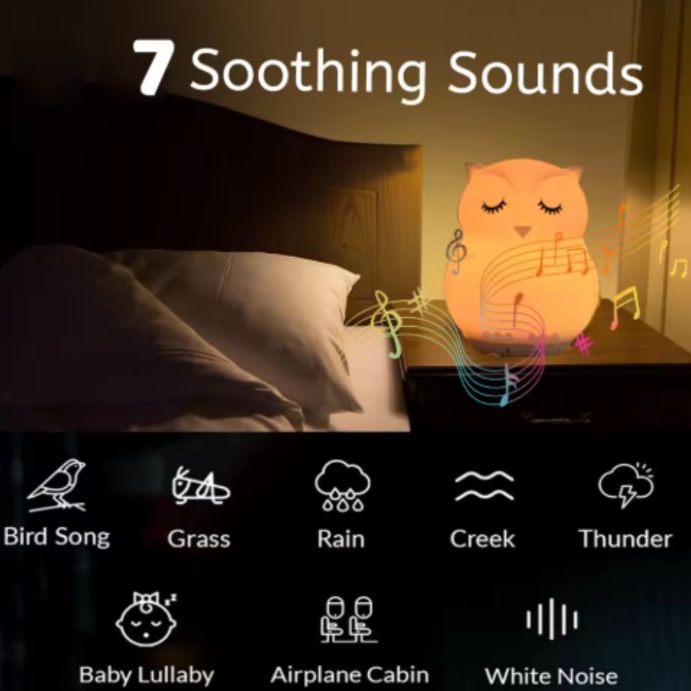 Slumber Friends Rechargeable Bluetooth Night Light - Owl