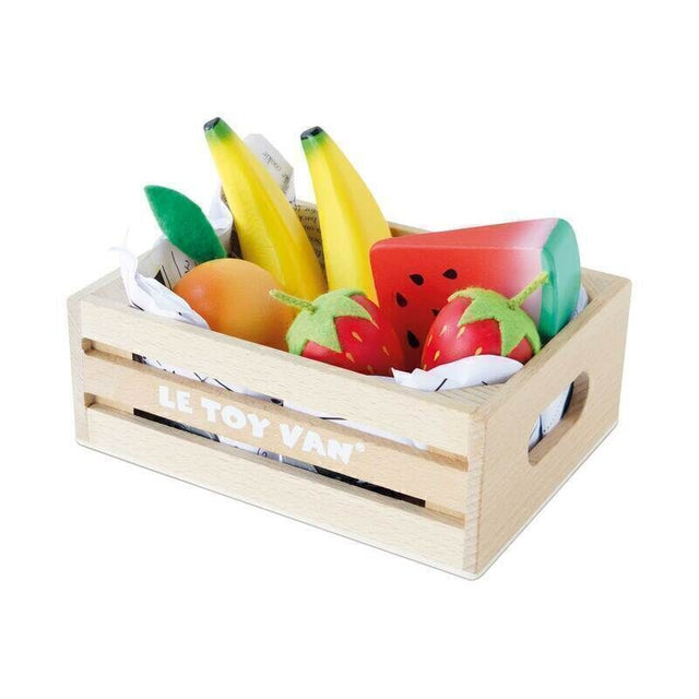 Smoothie Fruit Wooden Market Crate - 7 Piece