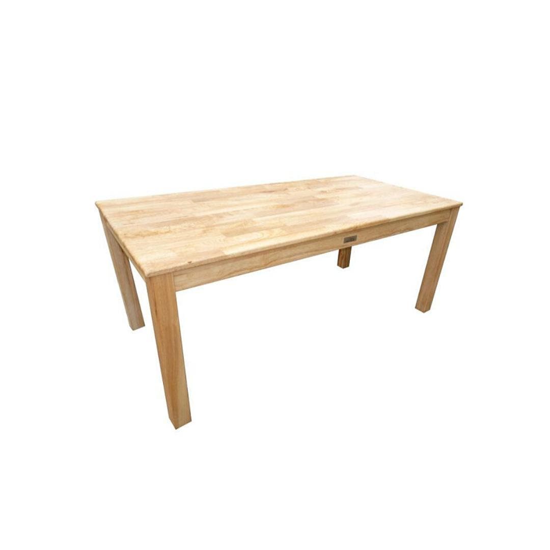 Solid Rectangular Table with 2 Stacking Chairs