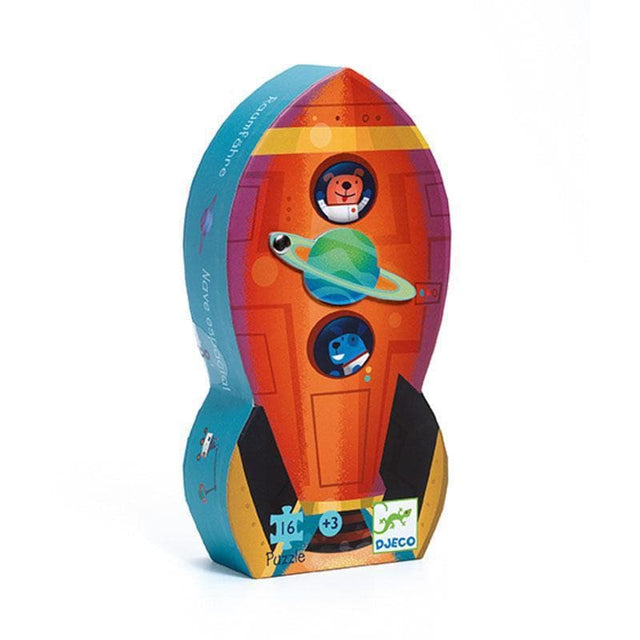 Spaceship Silhouette Puzzle - 16pc