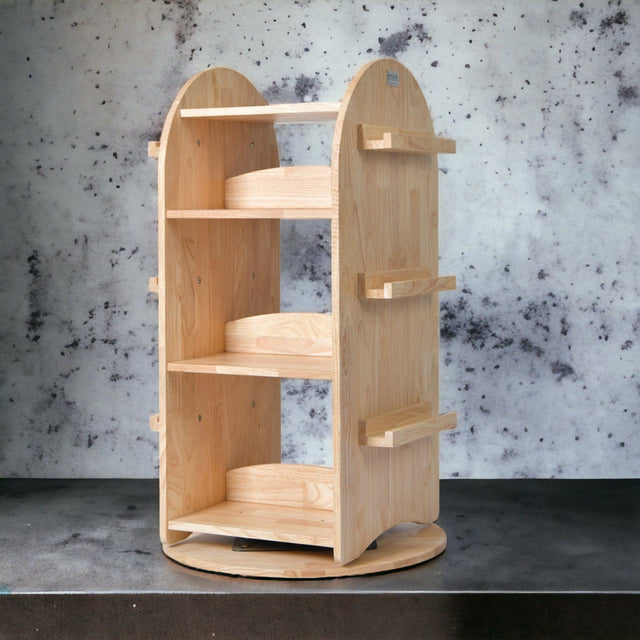 Spin and Read Bookshelf - Solid Wood