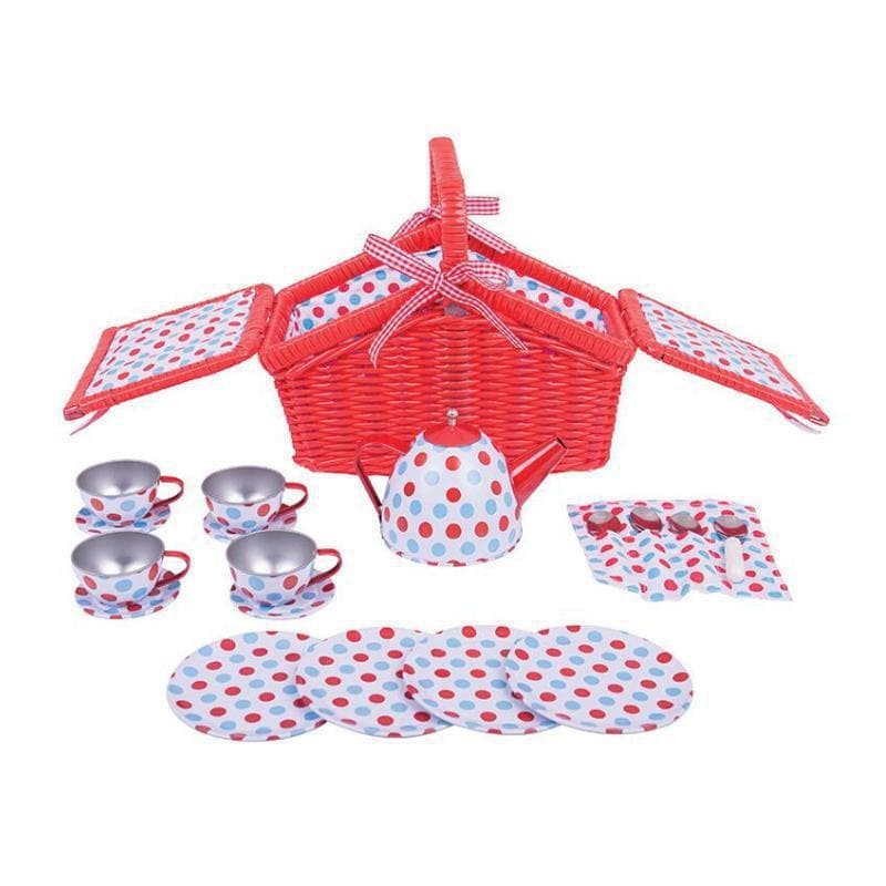 Spotted Basket Tea Set
