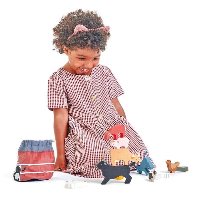 Stacking Farmyard Animals with Bag