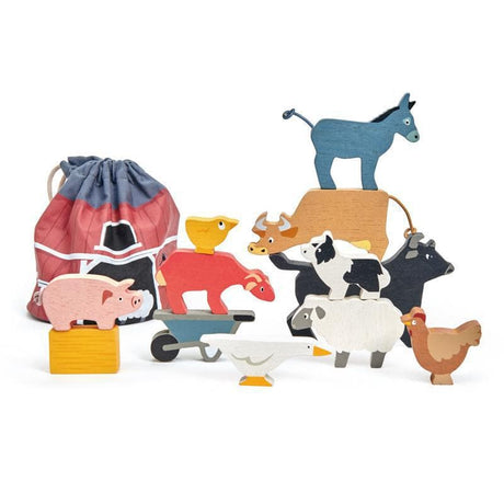 Stacking Farmyard Animals with Bag