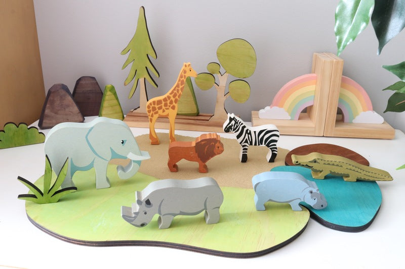 Elephant Wooden Animal