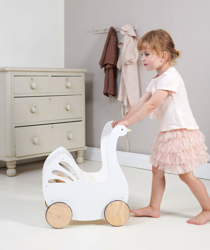 Sweet Swan Doll Pram