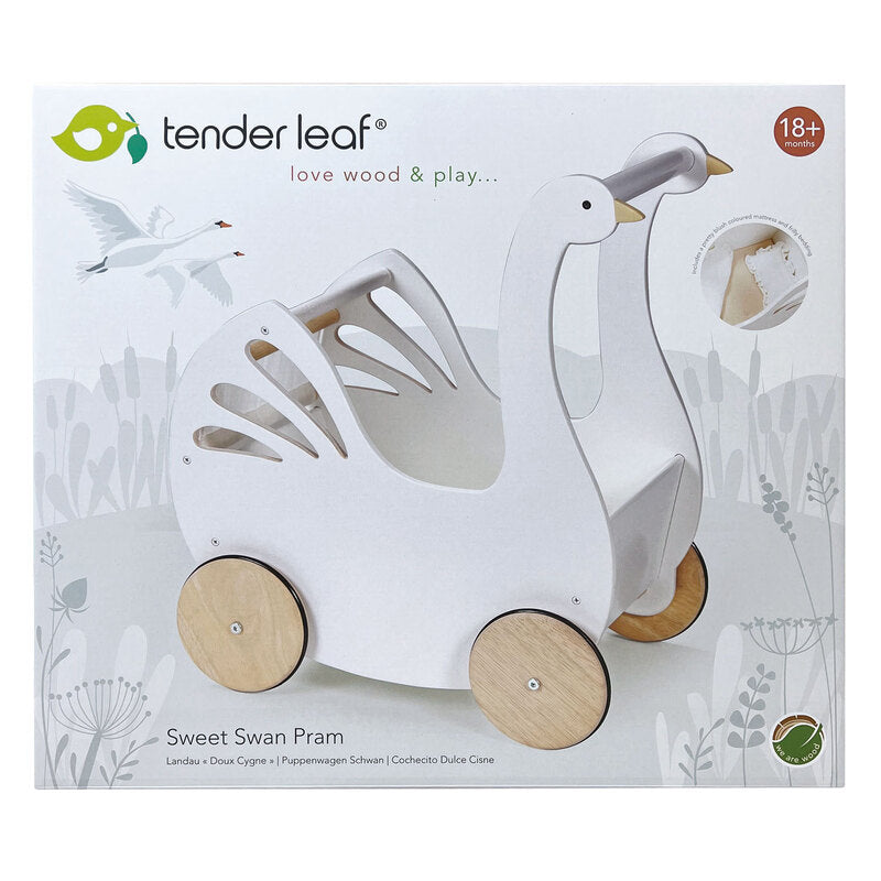 Sweet Swan Doll Pram