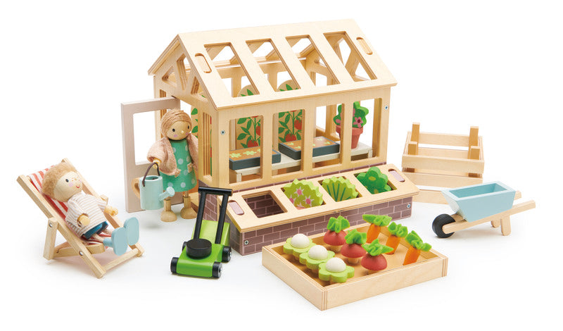 Greenhouse with Garden Set