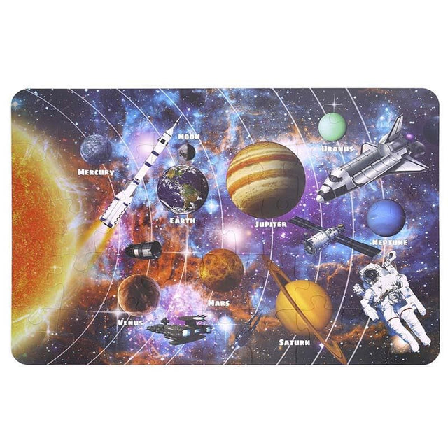 The Solar System Floor Puzzle