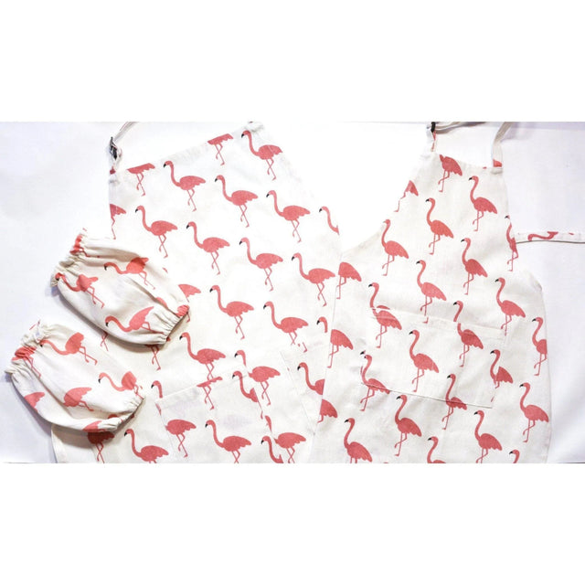 Toddler Flamingo Apron for Craft and Cooking