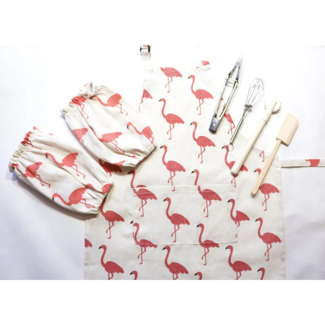 Toddler Flamingo Apron for Craft and Cooking