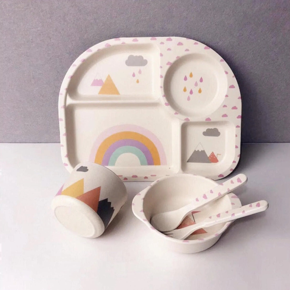 Toddler Rainbow Bowl Set