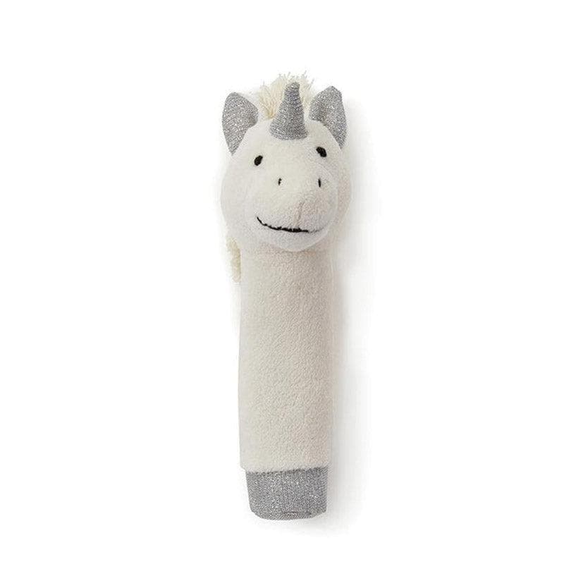 Unicorn Rattle - White