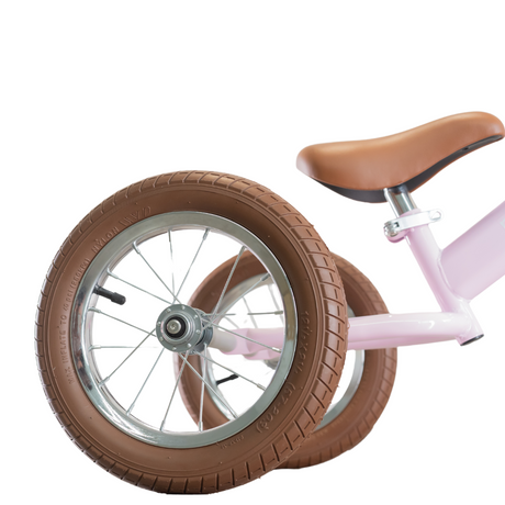 2 in 1 Steel Trike / Balance Bike - Rose Pink