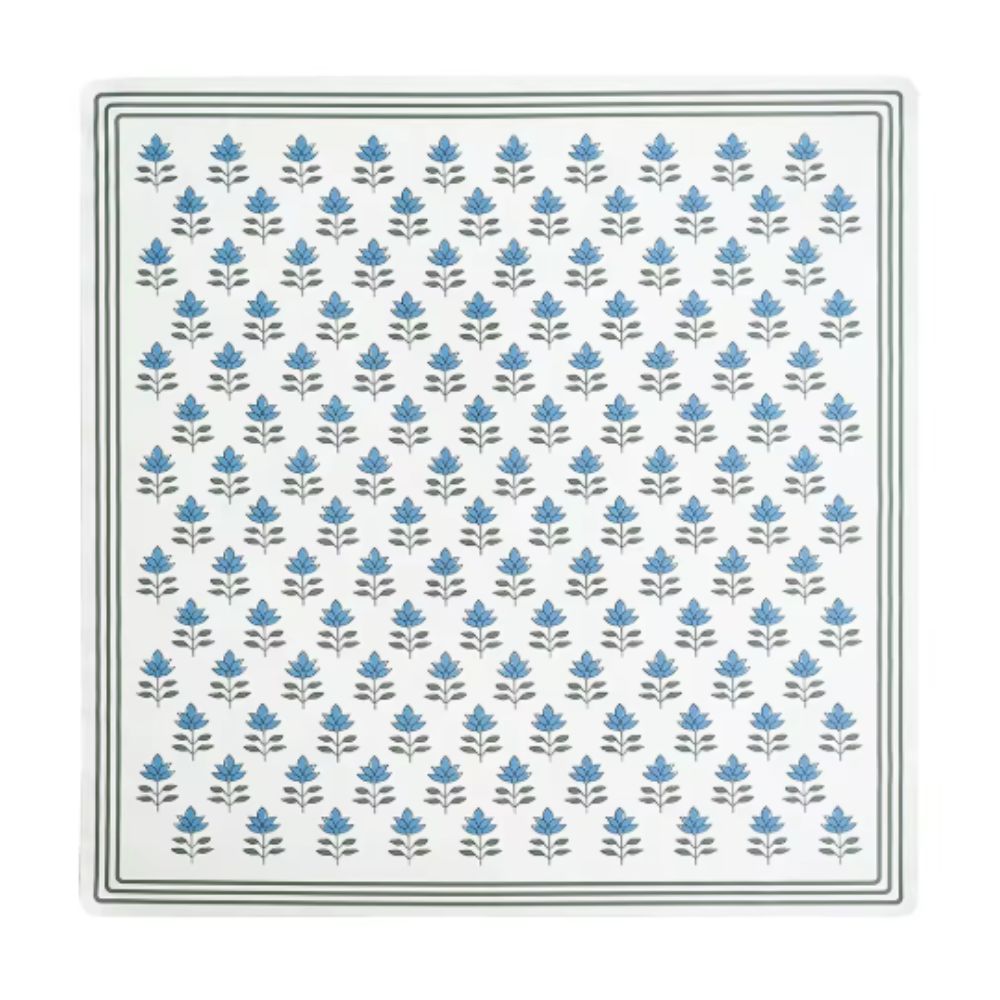 Vegan Leather Indigo Bloom Splat Mat