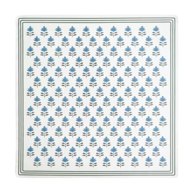 Vegan Leather Indigo Bloom Splat Mat