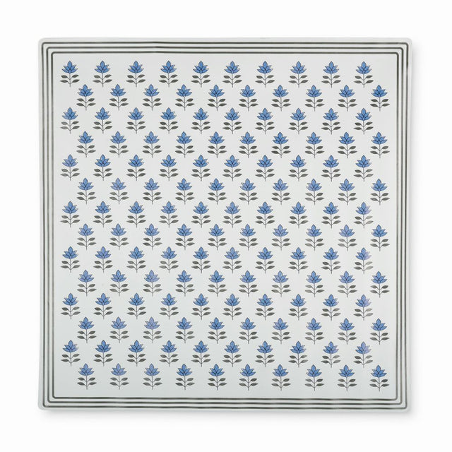 Vegan Leather Indigo Bloom Splat Mat