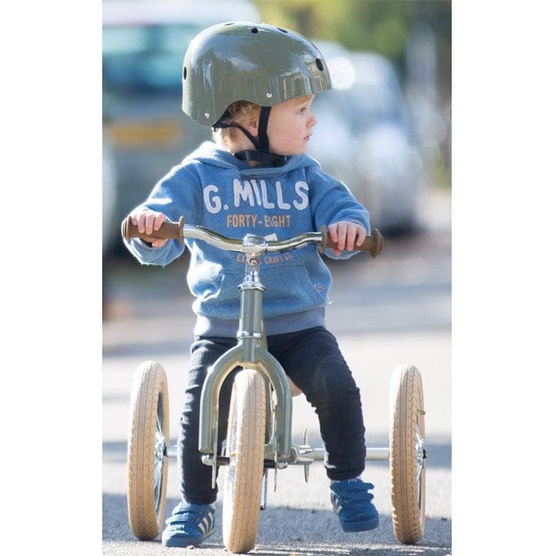 Vintage Green Helmet - Extra Small