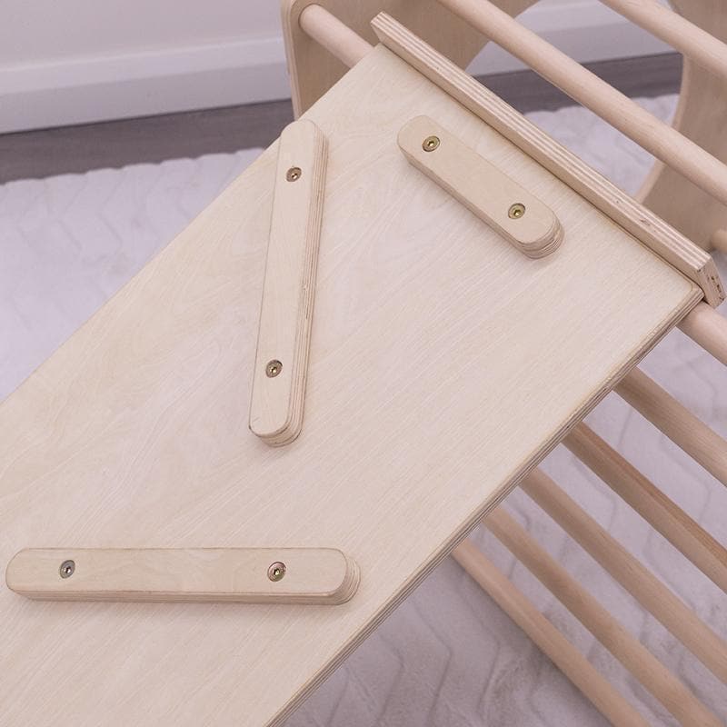 Wooden Ball Run & Slide - Natural