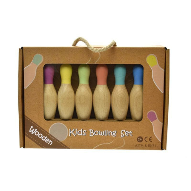 Wooden Bowling Set