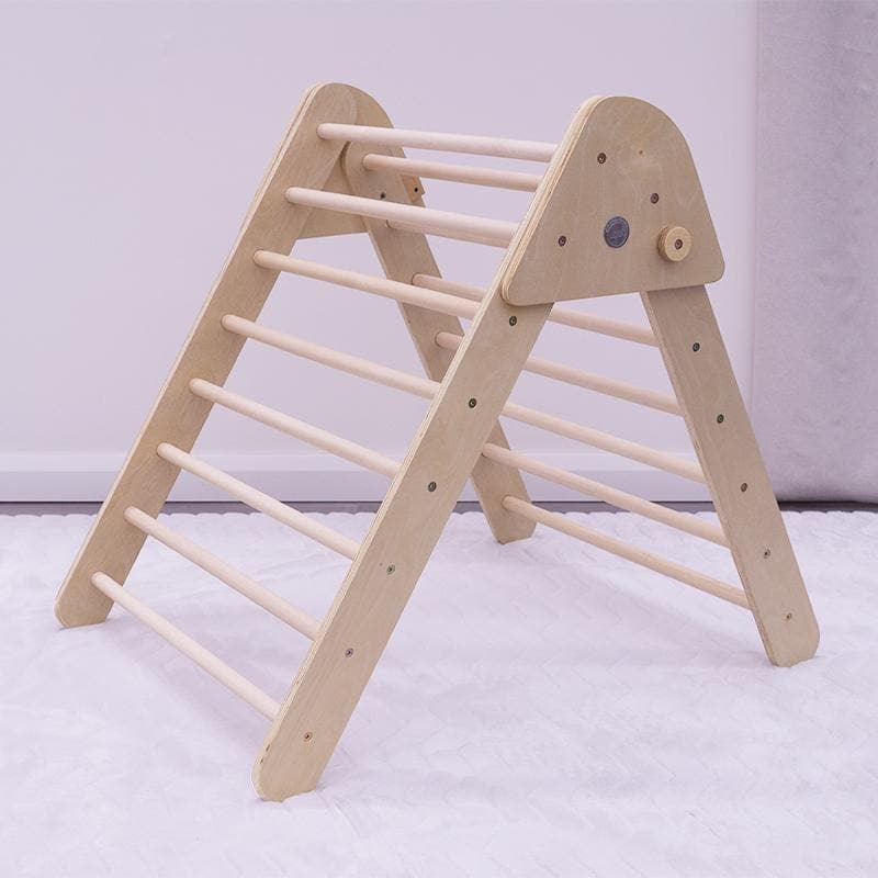 Wooden Climber and Slide Set