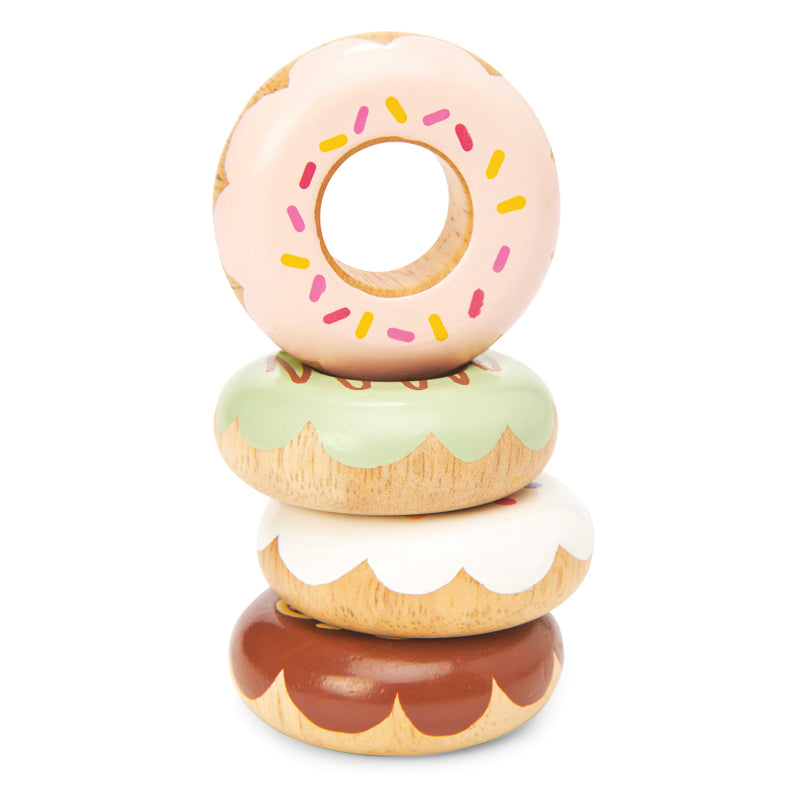 Wooden Doughnut Play Food Set - 4 Piece