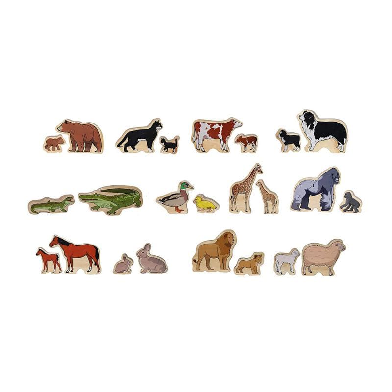 Wooden Play Animal Families
