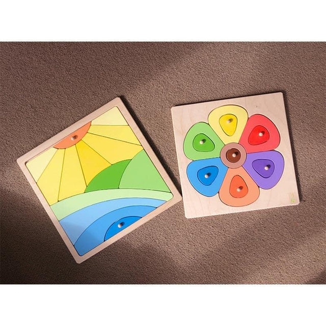 Wooden Puzzle - Sun