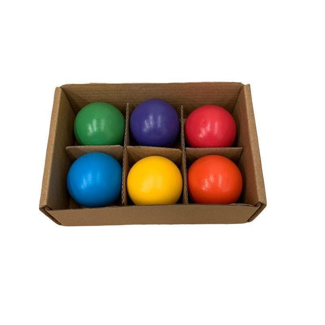 Wooden Rainbow Balls